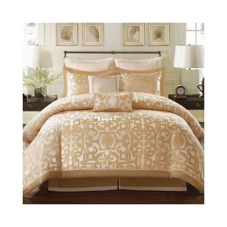 Madison Park Signature Carmichael 8 pc. Jacquard Comforter Set, Gold