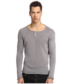 CoSTUME NATIONAL Serafino Net Henley Mens Sweater (Gray)