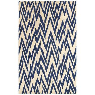 Dazzle Beige Blue Area Rug (5 X 8)