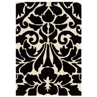 Trio Collection Ikat Green/ Ivory Area Rug (5 X 7)