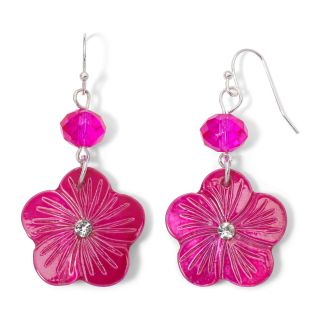 MIXIT Flower Dangle Earrings, Pink