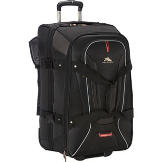 AT7 26 inch Wheeled Duffel with Backpack Straps Black   High Sierra