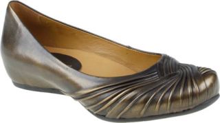 Womens Earthies Vanya   Brushed Gold Metallic Leather Slip on Shoes