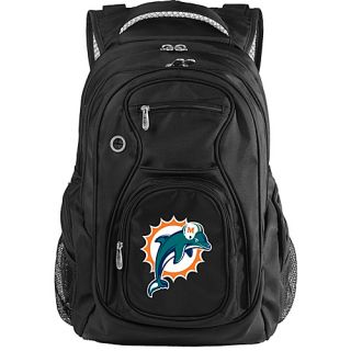 NFL Miami Dolphins 19 Laptop Backpack Black   Denco Sports