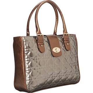 Quilted With Tab Tablet Tote (Rollerbrief friendly) Bronze   Cabrelli L