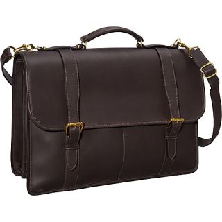 University Collection Oversized Laptop Brief w/ Buckle Closure Stra