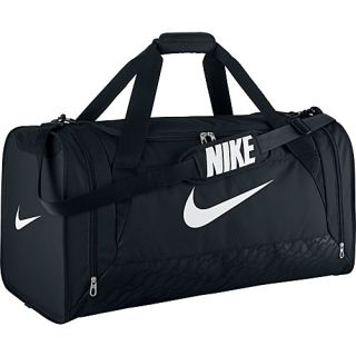 Brasilia 6 Large Duffel Black/Black/White   Nike All Purpose Duffels