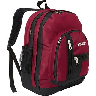 Double Compartment Backpack Burgundy/Black   Everest School & Day Hiking