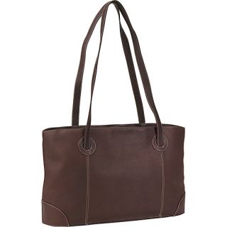 Small Leather Working Tote   Chocolate