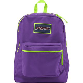 Overexposed Backpack Purple Night/Fluorescent Green   JanSport School &