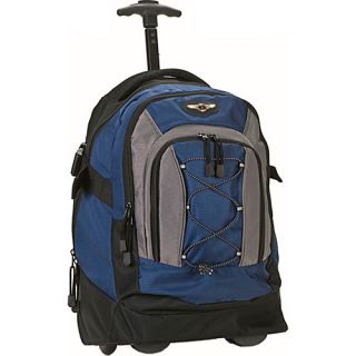 Sprint 19 Rolling Backpack Navy   Rockland Luggage Wheeled Bac