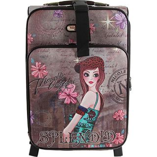 Print Collection Rolling Expandable 20 Carry on TINA   Nicole Lee Sm