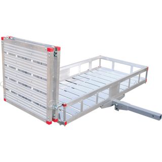 Ultra Tow Aluminum Folding Cargo Carrier with Ramp   500 Lb. Capacity, 60 Inch