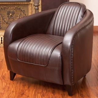 Home Loft Concept Manado Channeled Leather Club Chair W3158329