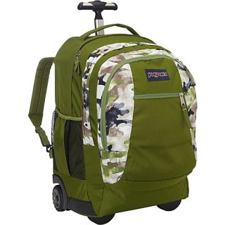 Driver 8 Rolling Backpack Pesto Green Multi Spread Camo   JanSport Whee