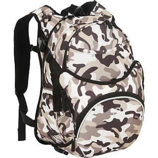 Munich School Backpack With Detachable Lunch Cooler   Camo Camo   Oberse