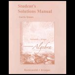 Students Solutions Manual for Intermediate Algebra with Applications and Visualization