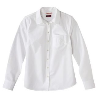 Merona Womens Favorite Button Down Shirt   Oxford   Fresh White   XS
