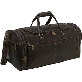 Distressed Leather Overnighter Duffel