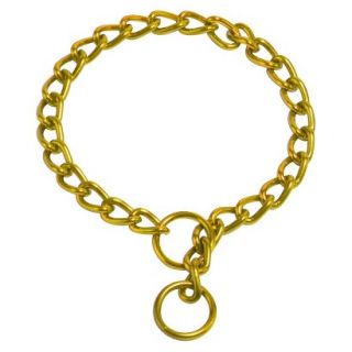 Platinum Pets Coated Chain Training Collar   Gold (18 x 3mm)