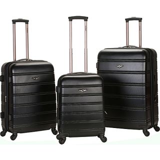 3 Piece Carnival Hardside Spinner Set Black   Rockland Luggage