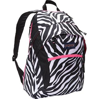 Wasabi Laptop Backpack   Black/White/Fluorscent Pink Miss Zebra