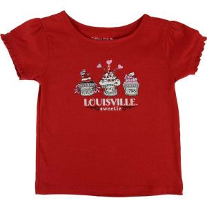 Louisville Cardinals NCAA Toddler Ruffle T Shirt