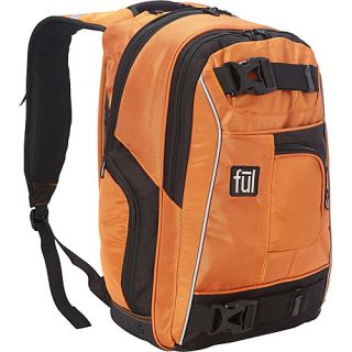 Apex Backpack Orange and Black   ful Laptop Backpacks