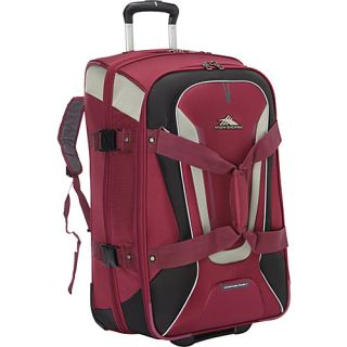 AT7 26 inch Wheeled Duffel with Backpack Straps Boysenberry   High S