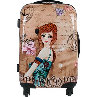 Kiswa ABS Hard Case 21 Rolling Carry on Spinner TINA   Nicole Lee Sm