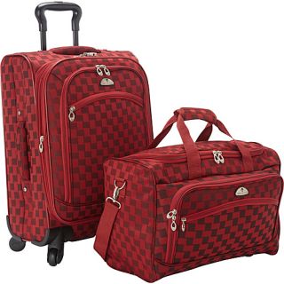 Madrid 2 Piece Spinner Luggage Set EXCLUSIVE Red   American Flyer