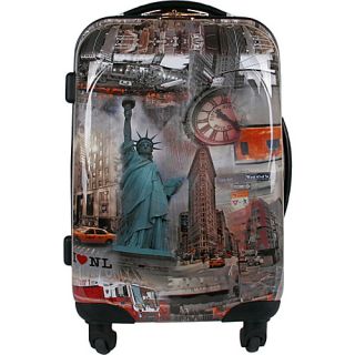 Kiswa ABS Hard Case 21 Rolling Carry on Spinner New York   Nicole Le