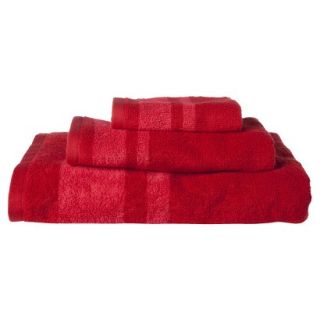 Room Essentials Stripe Towel Set   Red