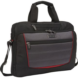 Right Off The Bat Laptop Bag Black with Grey and Red   Ken
