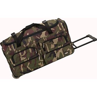 Voyage 3 36 Rolling Duffel Camouflage Green   Rockland Luggage