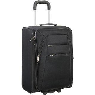21 Foldable Upright Black   Bellino Small Rolling Luggage