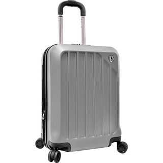 Glacier 21 Hardshell Expandable Carry On Spinner Luggage Silv