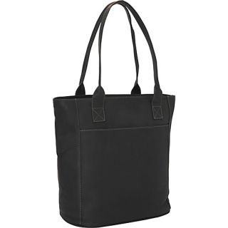 XL Leather Laptop Tote Bag Black   Piel Ladies Business