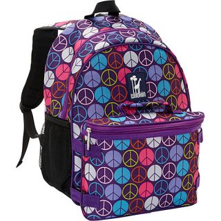 Peace Signs Bogo Backpack w/ Lunch Bag Peace Signs Purple   Wildkin Scho