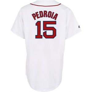 Boston Red Sox Dustin Pedroia Majestic MLB Womens Replica Player Jersey
