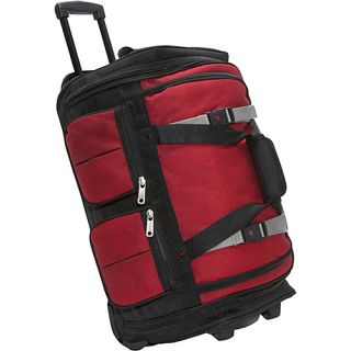 15 Pocket 22 Wheeling Duffel Red/Blk   Athalon Large Rolling Luggage