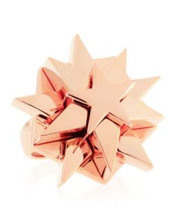 Layered Star Ring, Rose Golden, Size 7