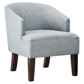 Upholstered Chair Threshold Barrel Chair   Gray/Blue