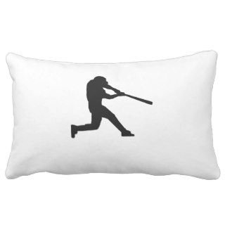 Baseball Batter Silhouette Pillows