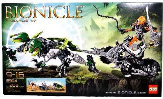 Lego Year 2009 Bionicle Series Vehicle Set # 8994   BARANUS V7 with Two  Headed Spikit Plus Sahmad Figure with Chain, Whip and Spiked Thornax Launcher (Total Pieces 263) Toys & Games