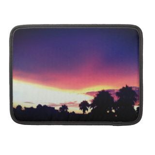 San Diego silhouette palms Sleeves For MacBooks