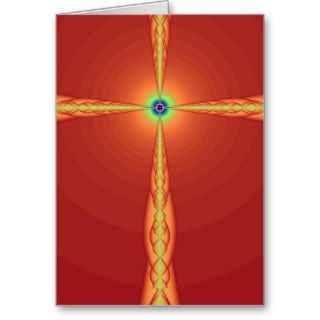 Solar Cross Greeting Card