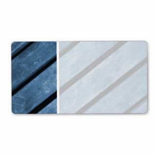 Picture of Blue Wood Planks Custom Shipping Labels