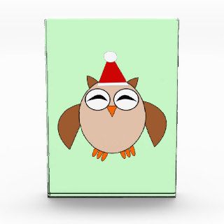 Cute Christmas Owl Decoration Acrylic Award