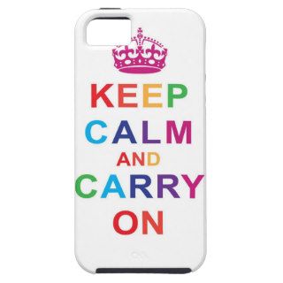 Keep Calm in Rainbow iPhone 5 Case